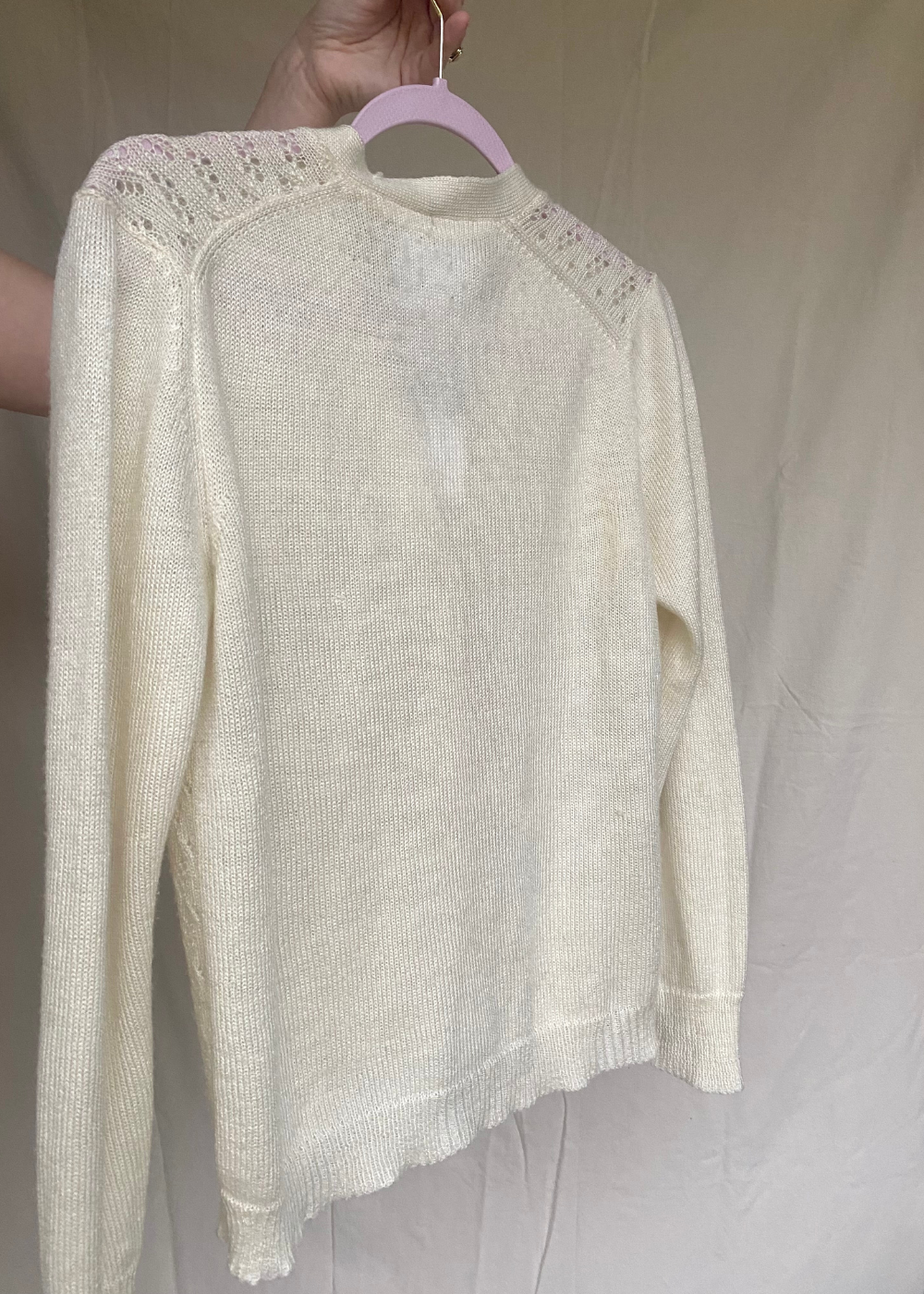 Crème-witte vestje - maat XS/S/M