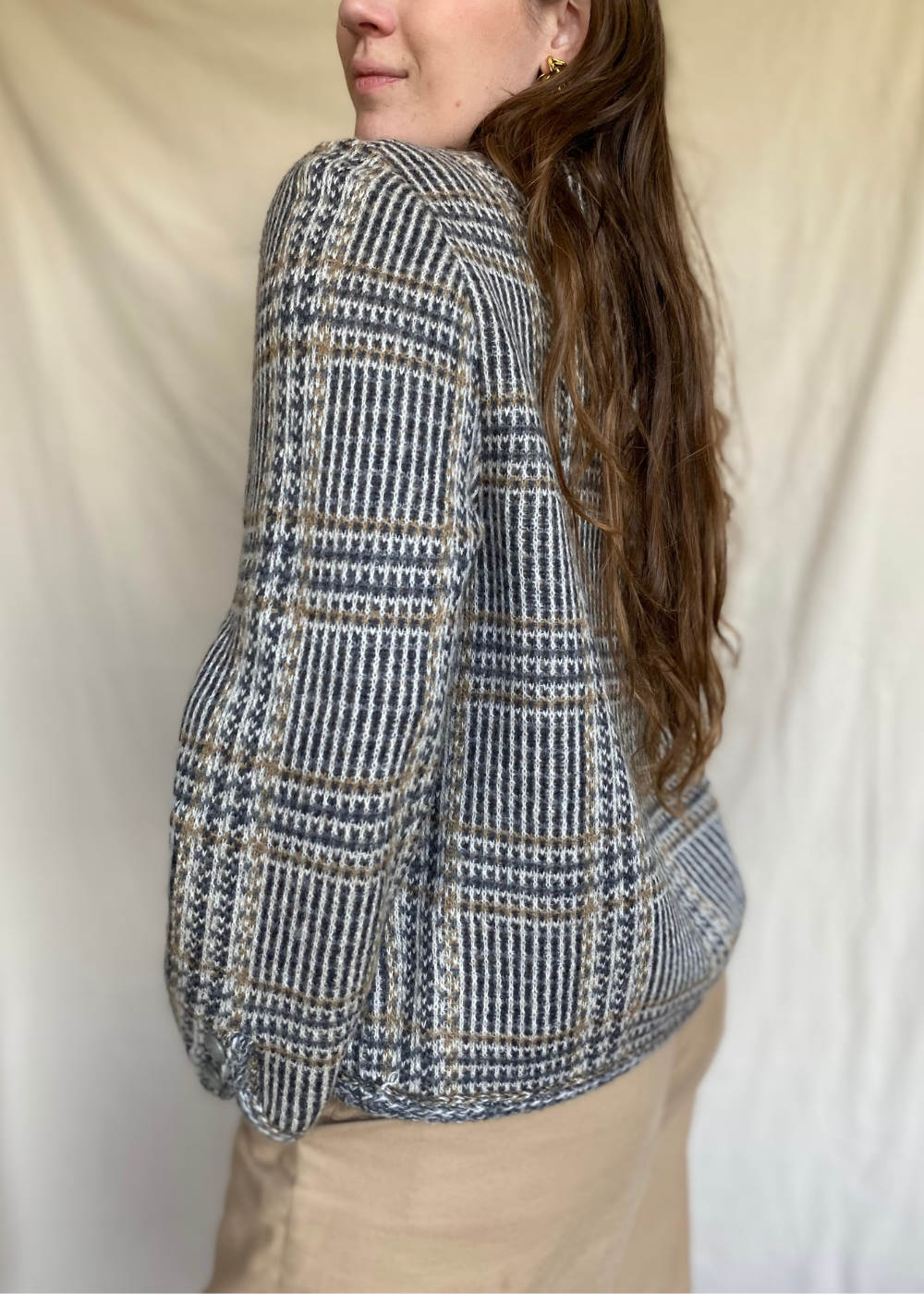 Ruitjes print vest - maat M/L