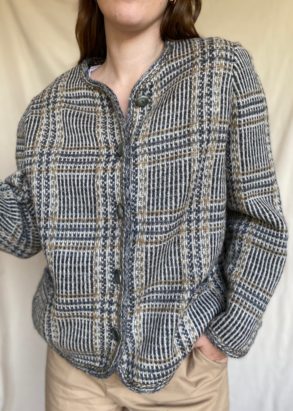 Ruitjes print vest - maat M/L