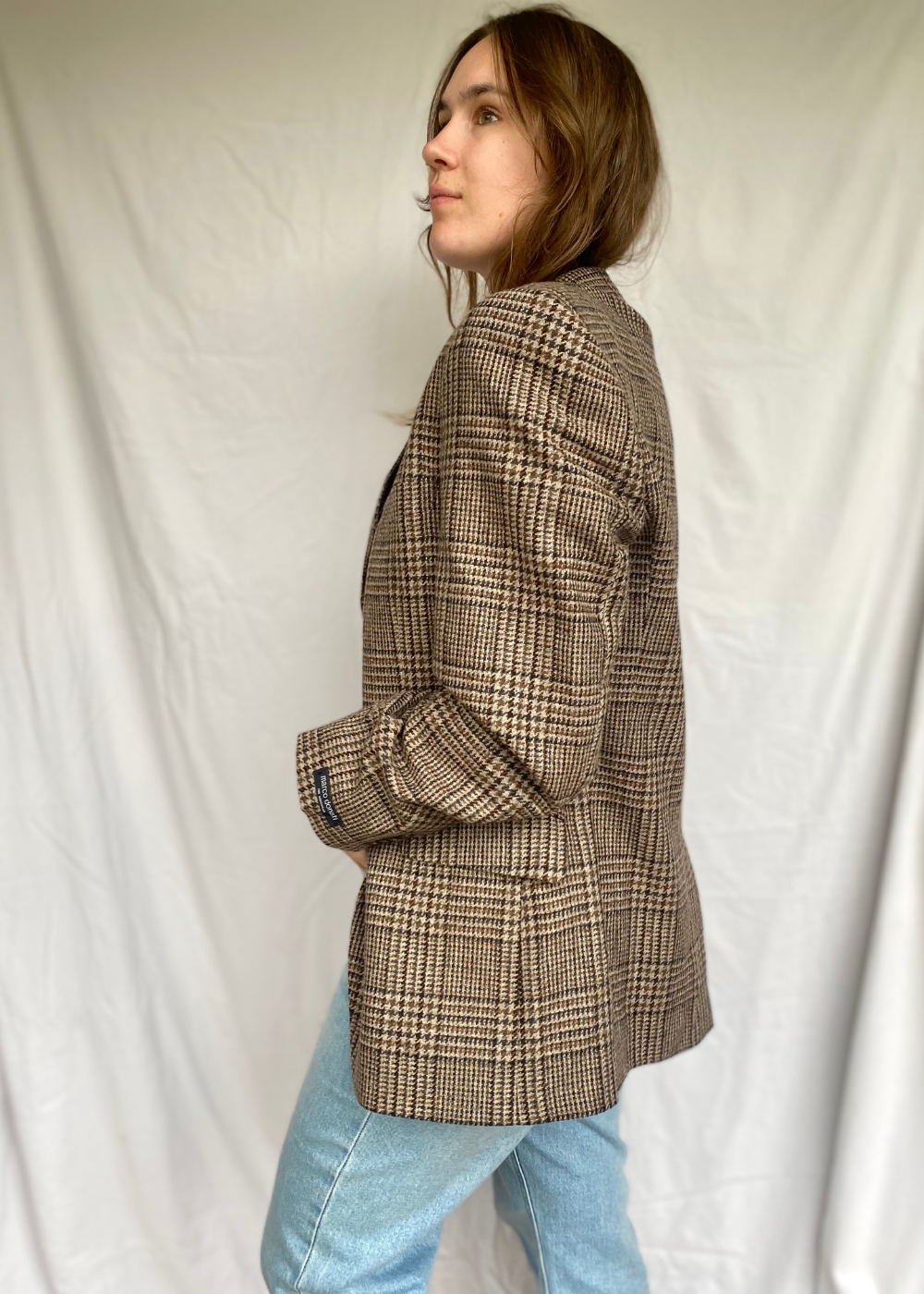 Geruiten dames blazer - maat L/XL