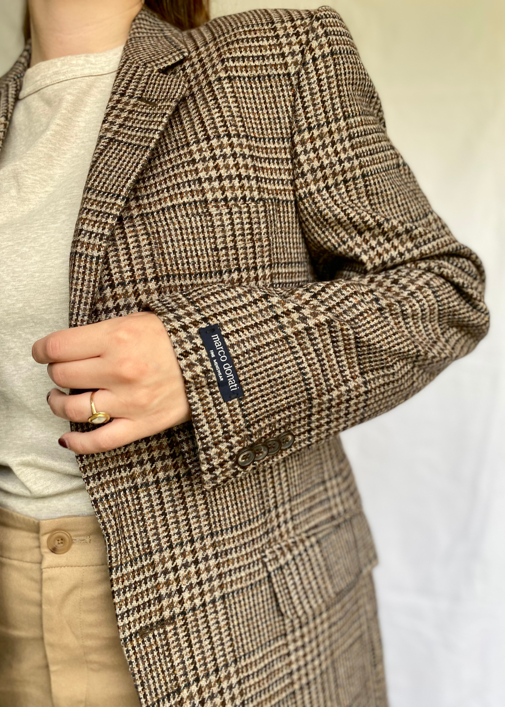 Geruiten dames blazer - maat L/XL
