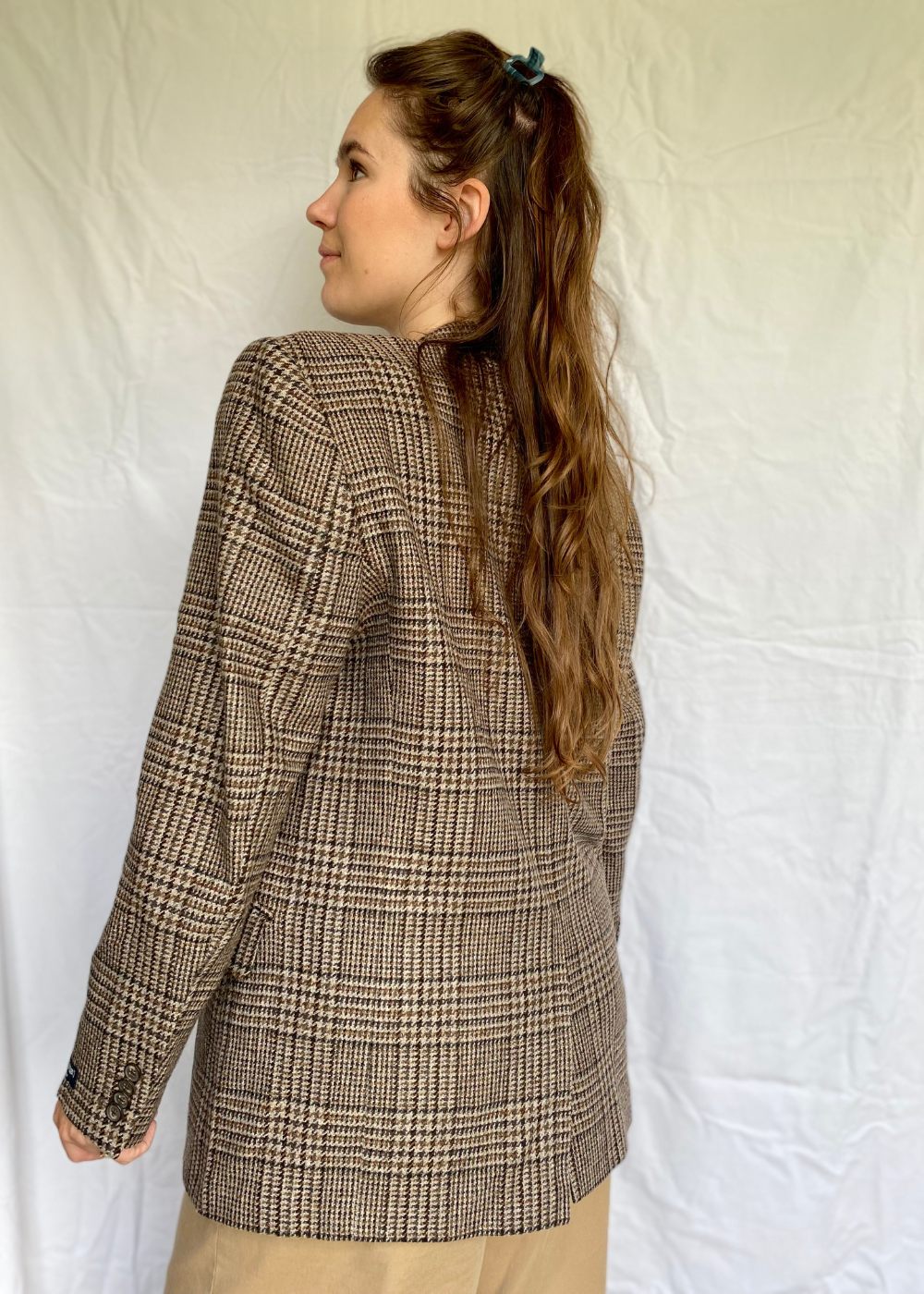 Geruiten dames blazer - maat L/XL