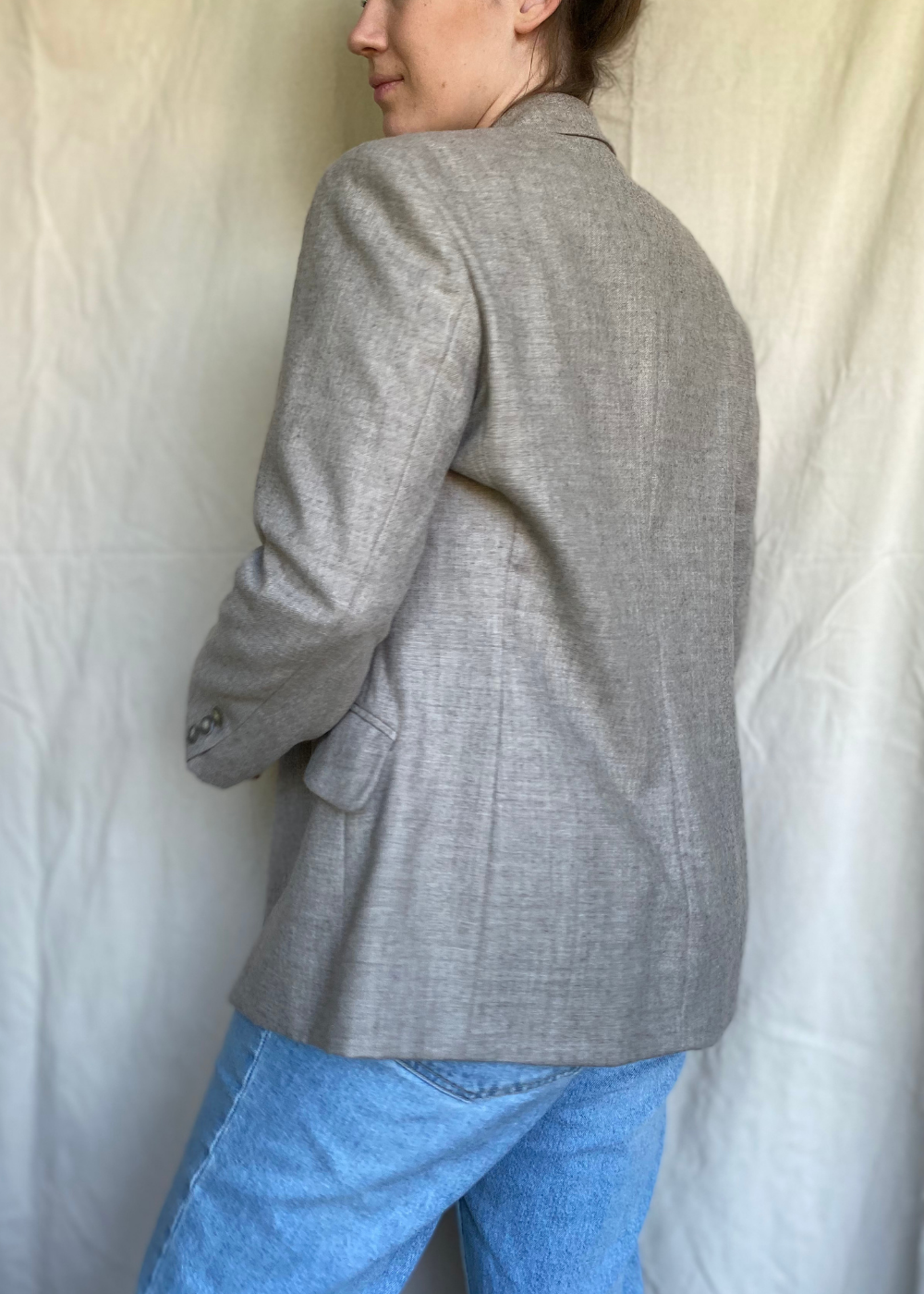 Licht grijze dames blazer - maat S/M