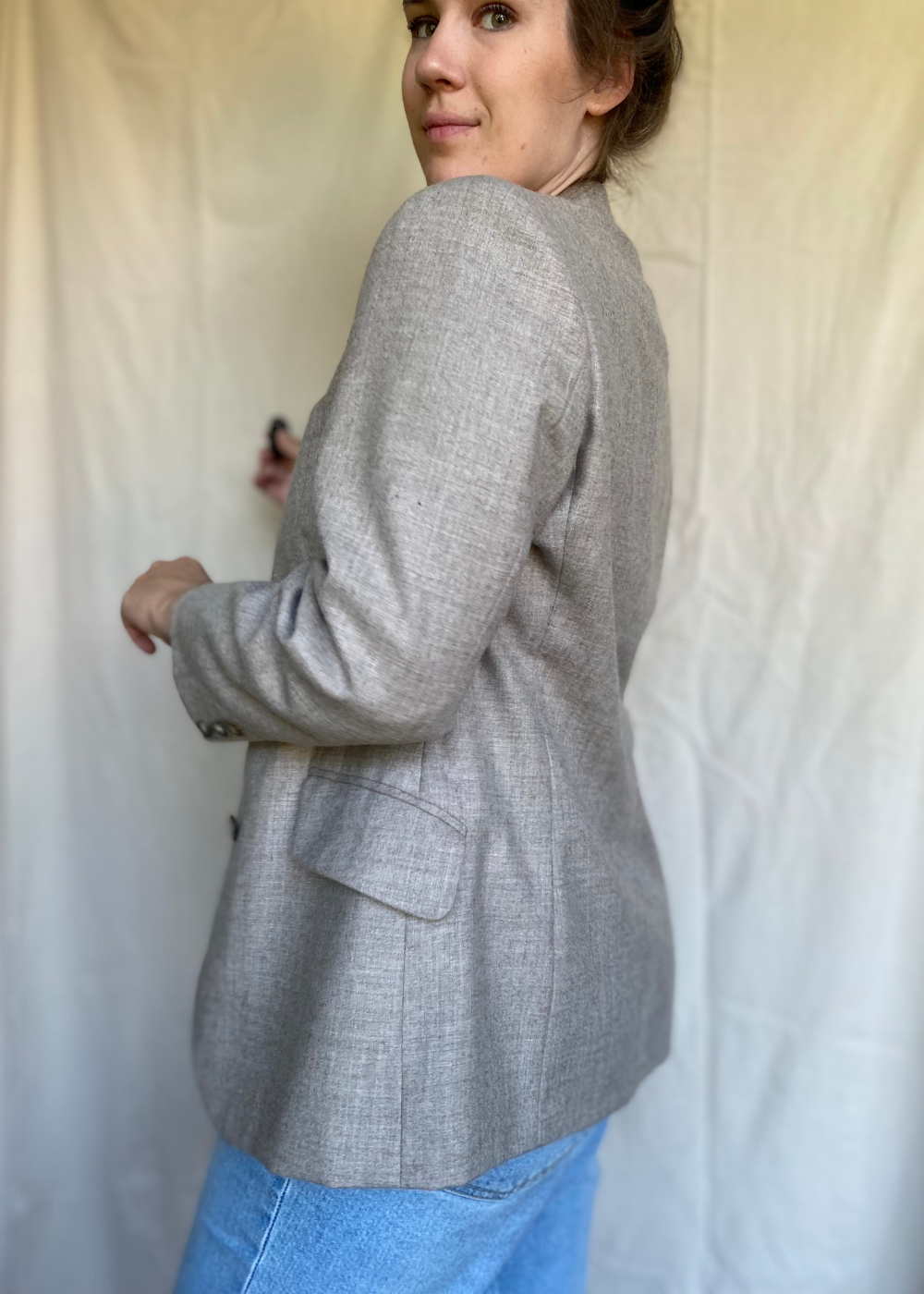 Licht grijze dames blazer - maat S/M