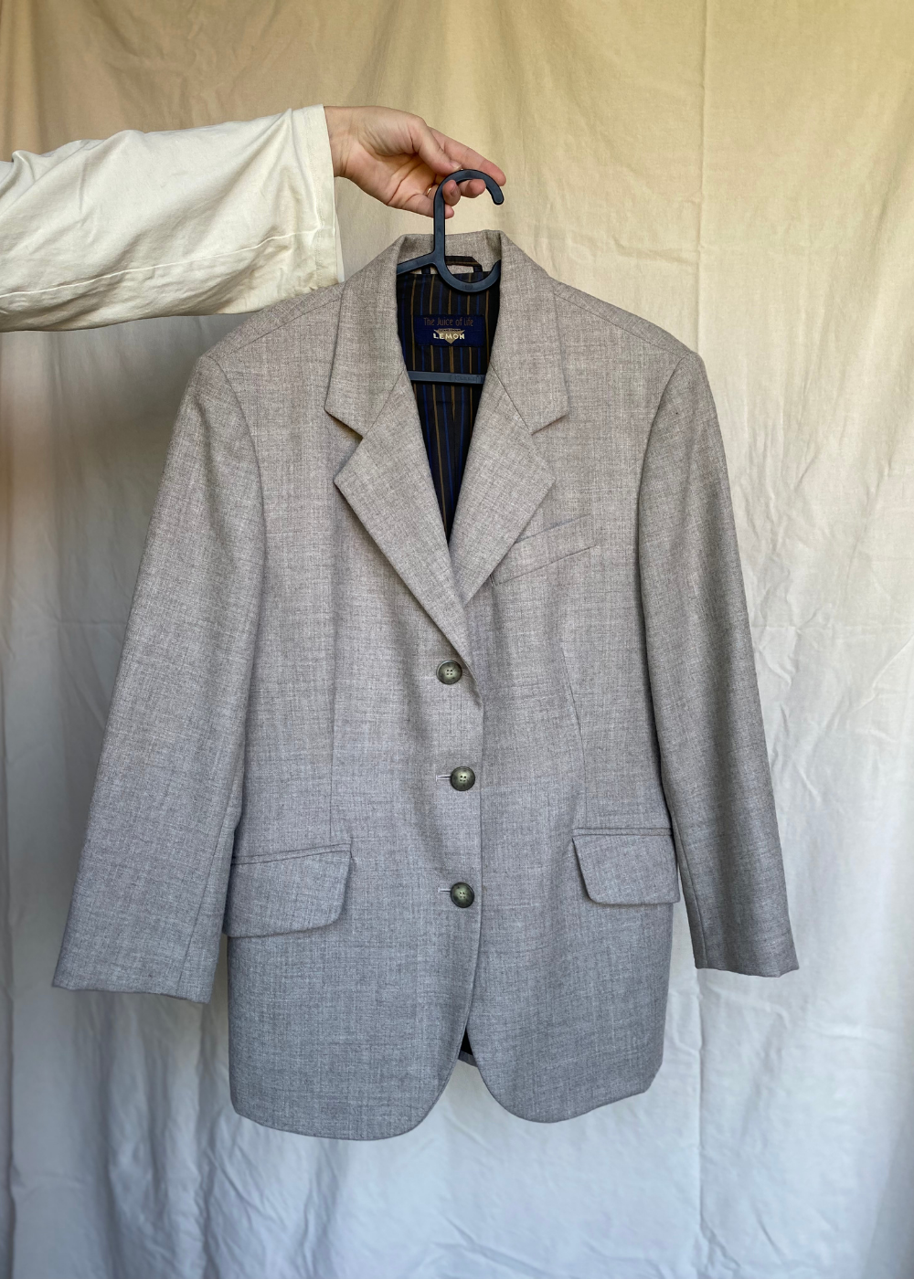 Licht grijze dames blazer - maat S/M