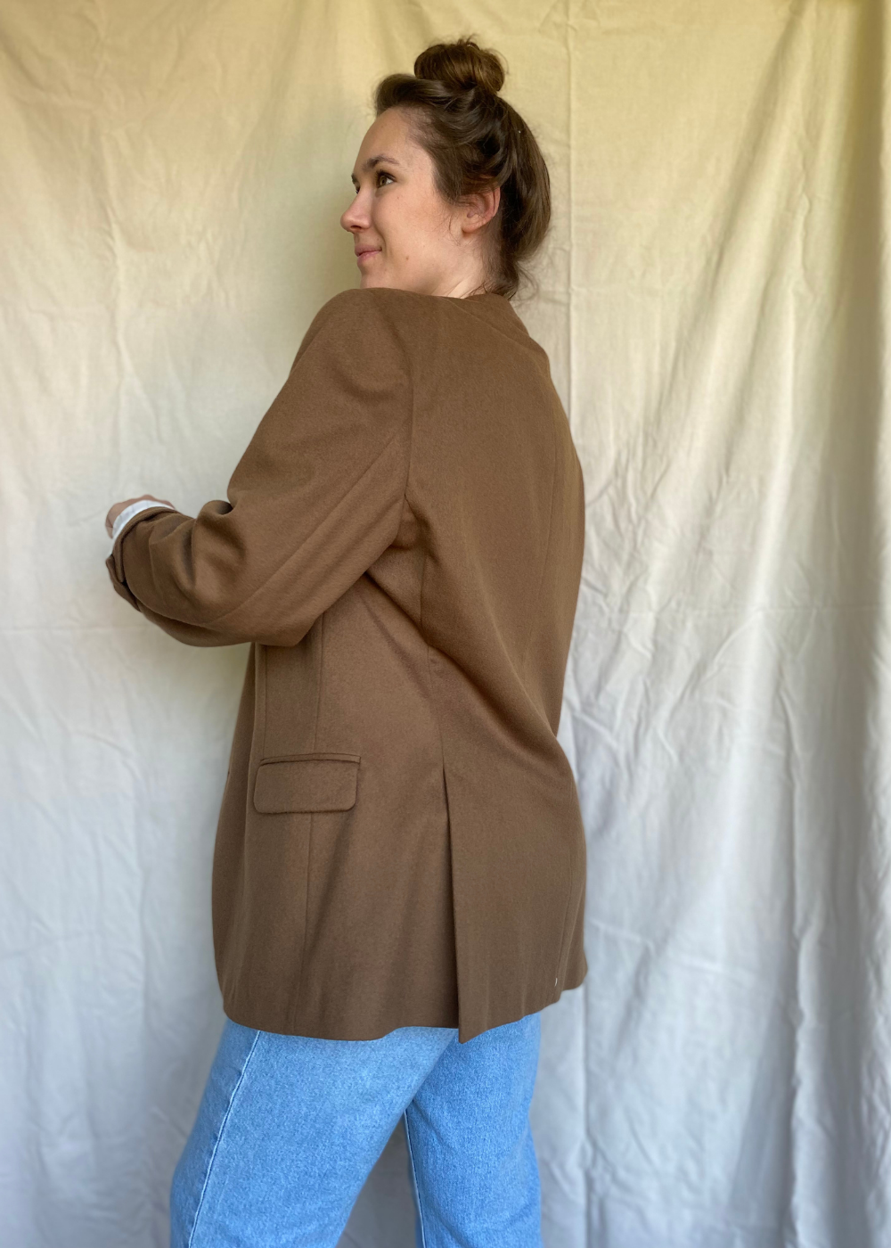 Wol & cashmier blazer - maat L/XL