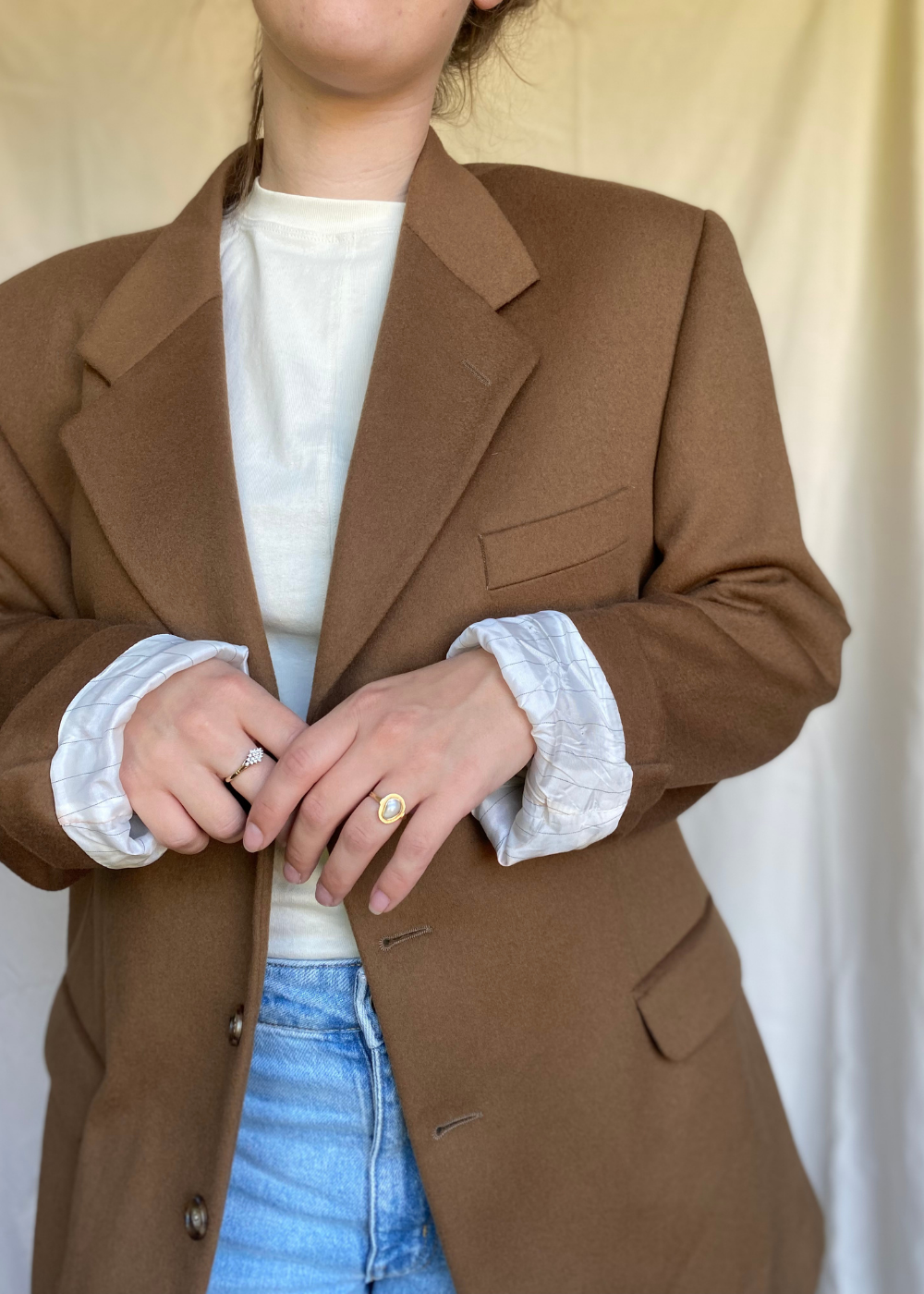 Wol & cashmier blazer - maat L/XL