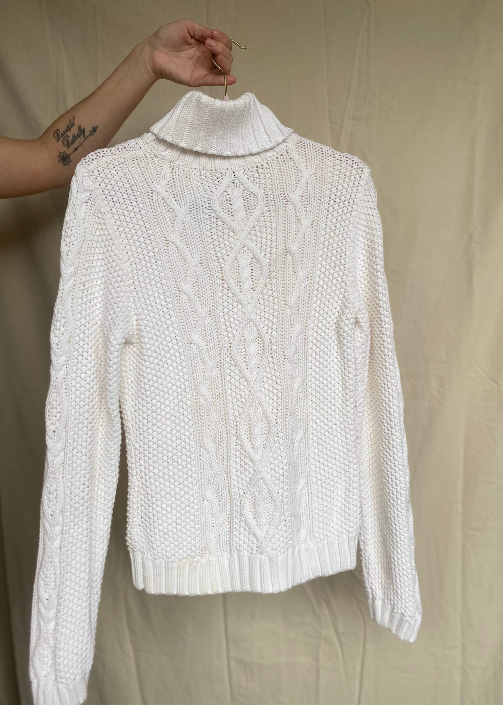 Vintage Ralph Lauren kabeltrui - maat S/M