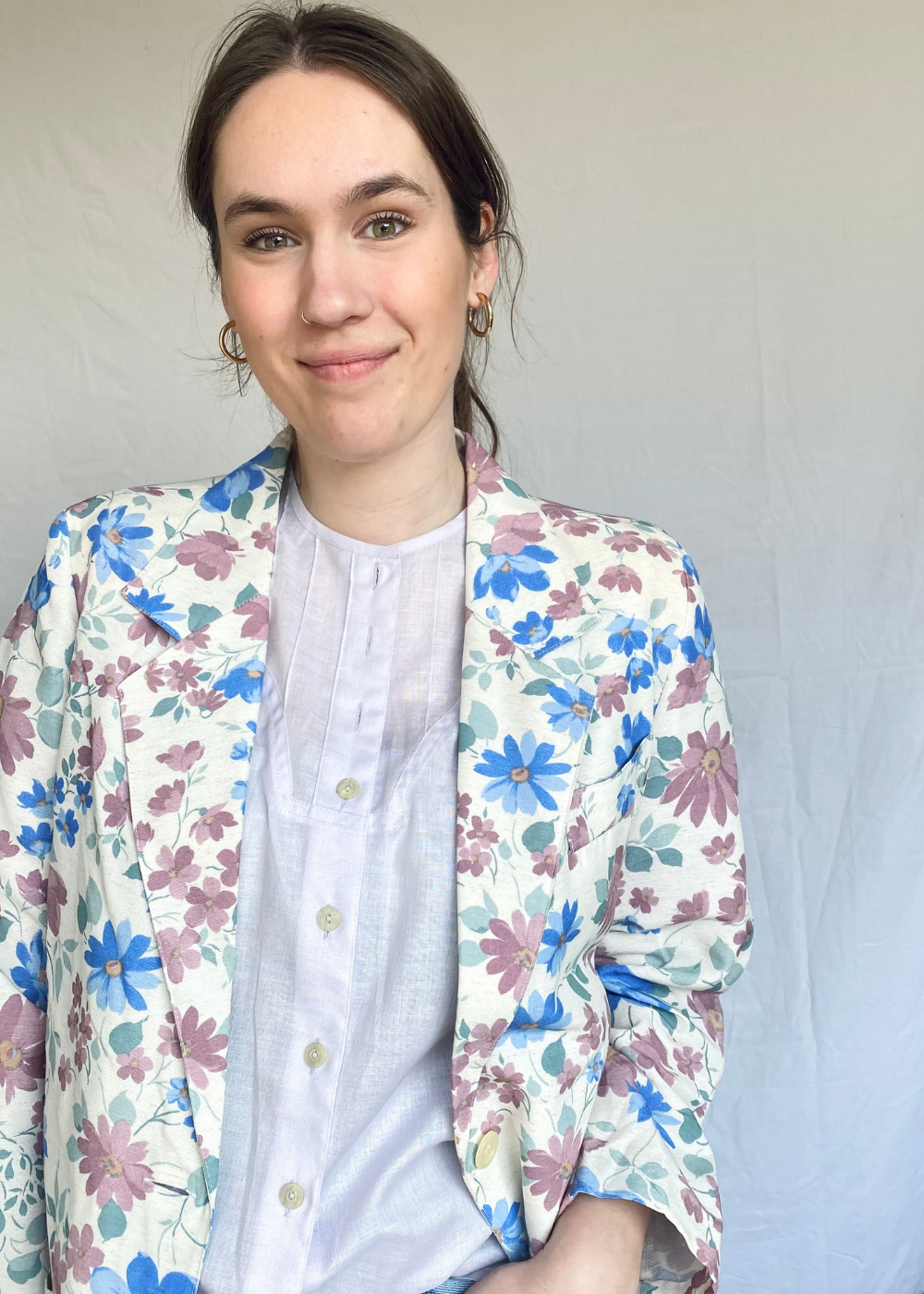 Bloemen blazer - m/l