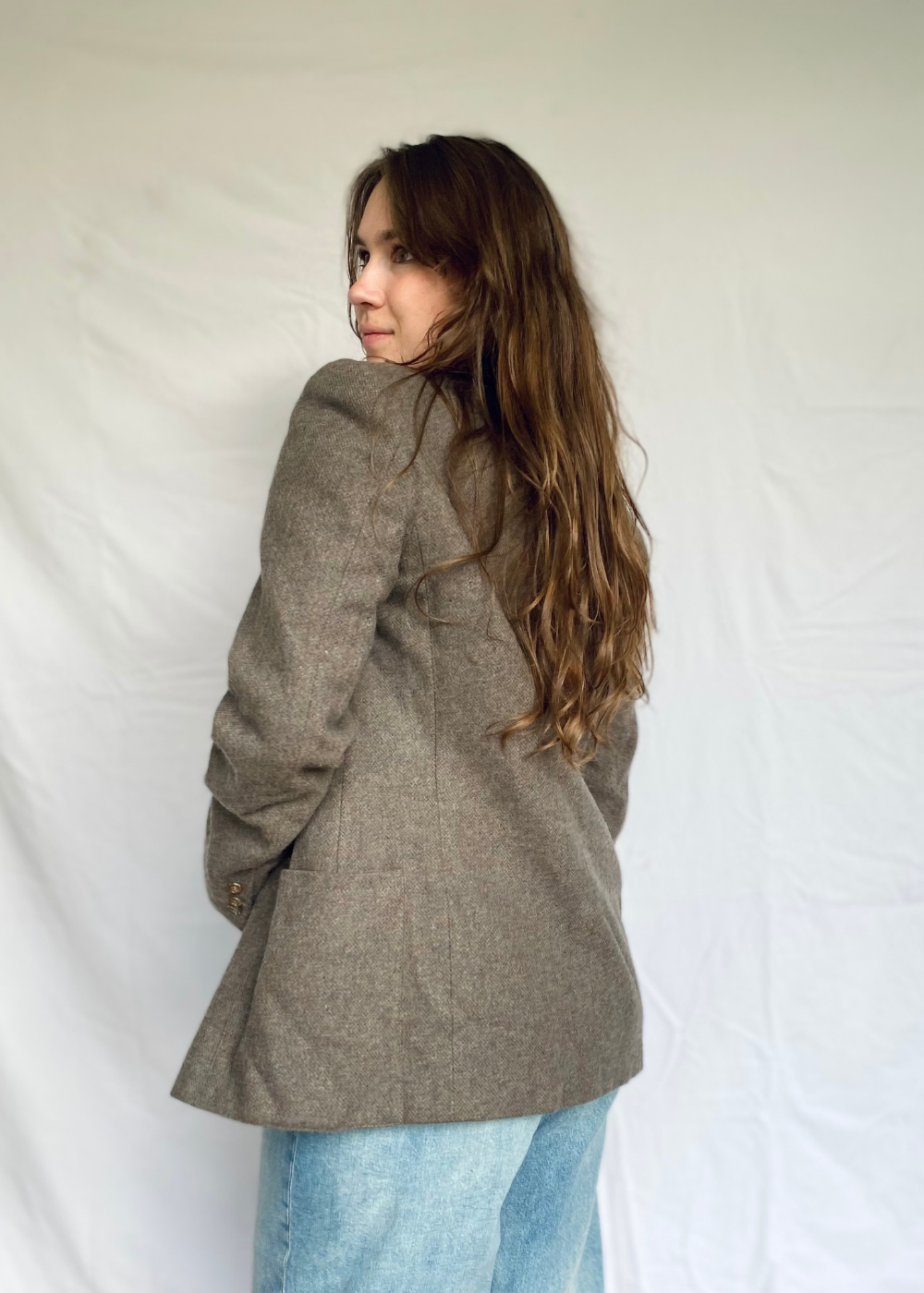 Dames wollen blazer - maat M/L