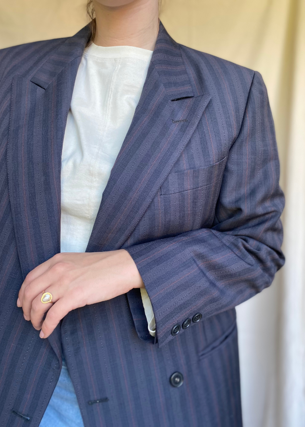 Luxe gestreepte blazer - maat M/L