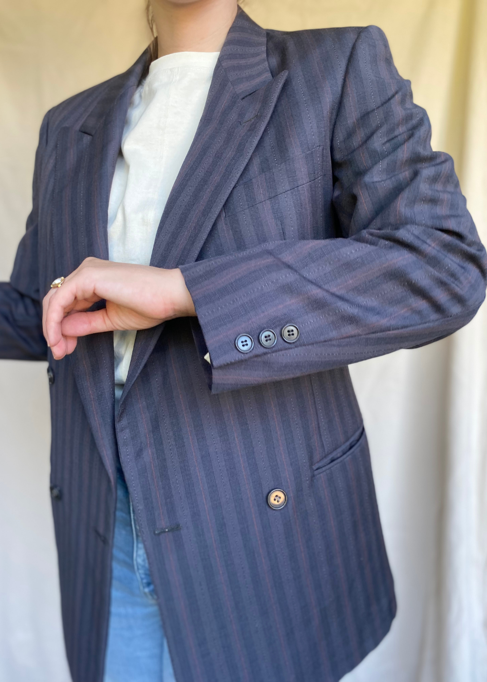Luxe gestreepte blazer - maat M/L