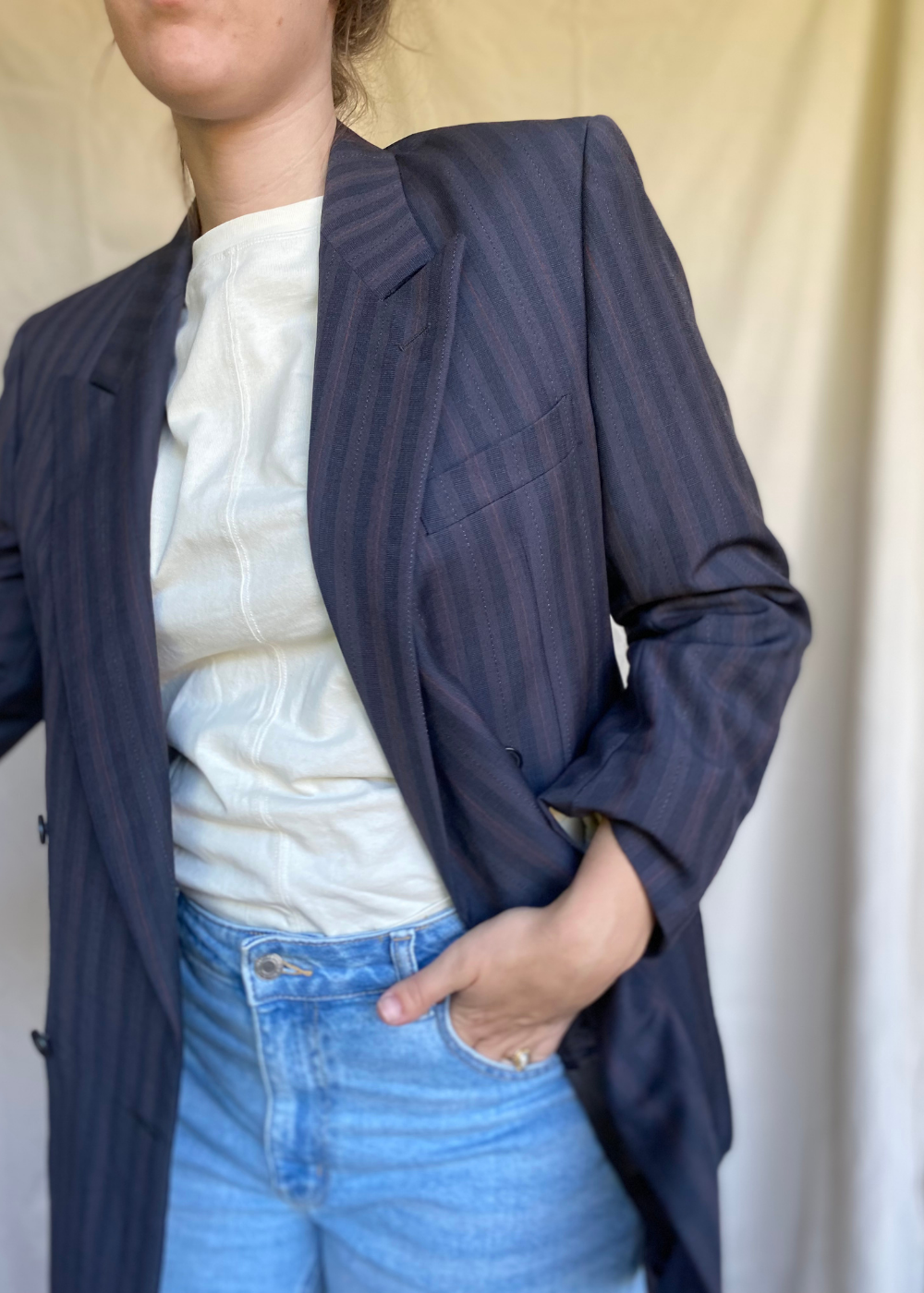 Luxe gestreepte blazer - maat M/L