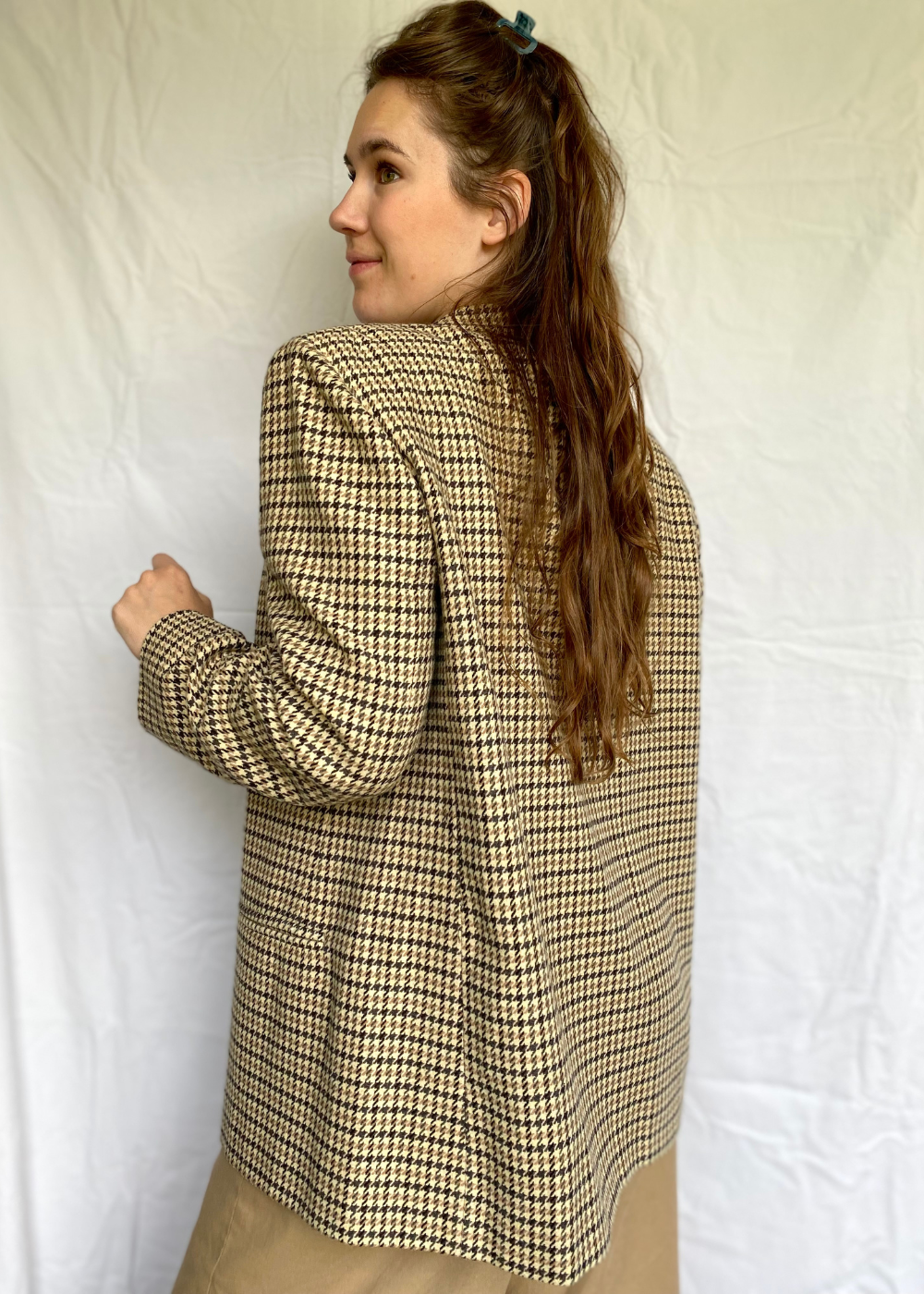 Geruiten dames blazer - maat L
