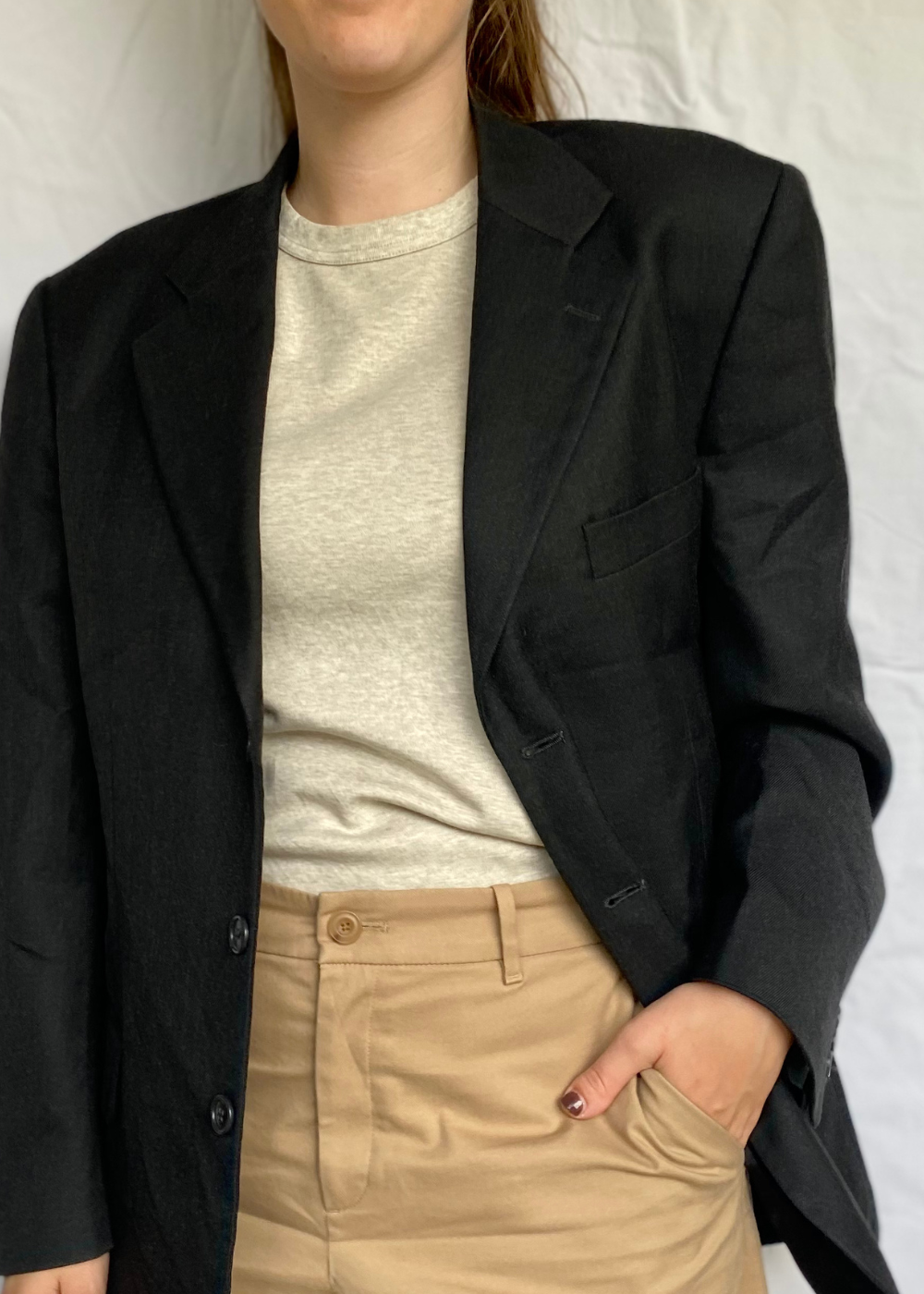 Dames zwarte blazer - maat L/XL