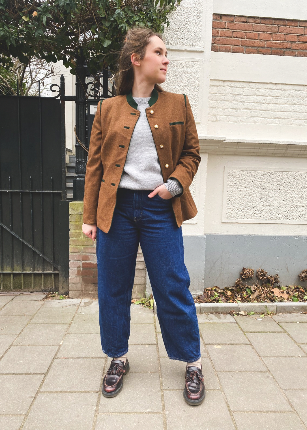 Wollen blazer - maat M/L