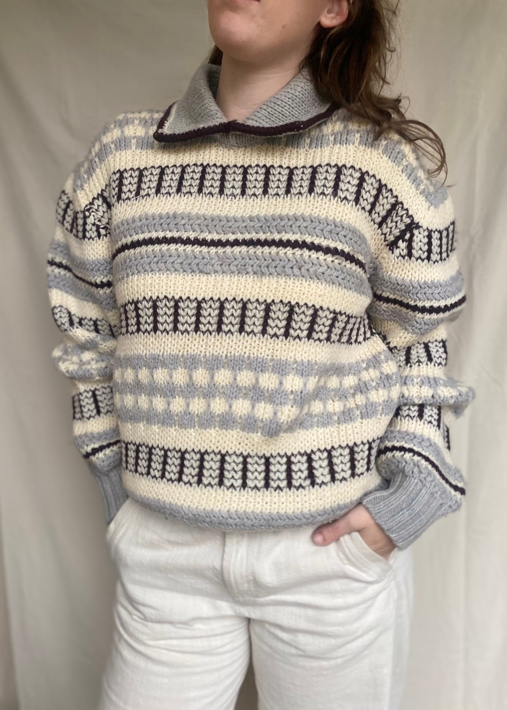 Gebreide trui - maat L/XL