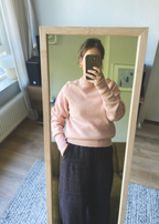100% lamswollen roze trui - maat S/M