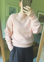 100% lamswollen roze trui - maat S/M