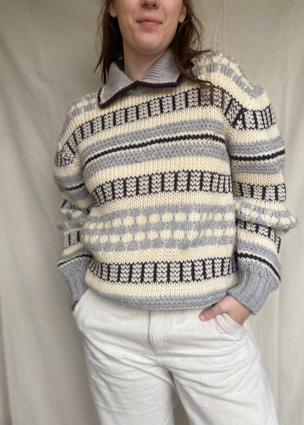 Gebreide trui - maat L/XL