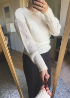 Wit mohair-mix trui