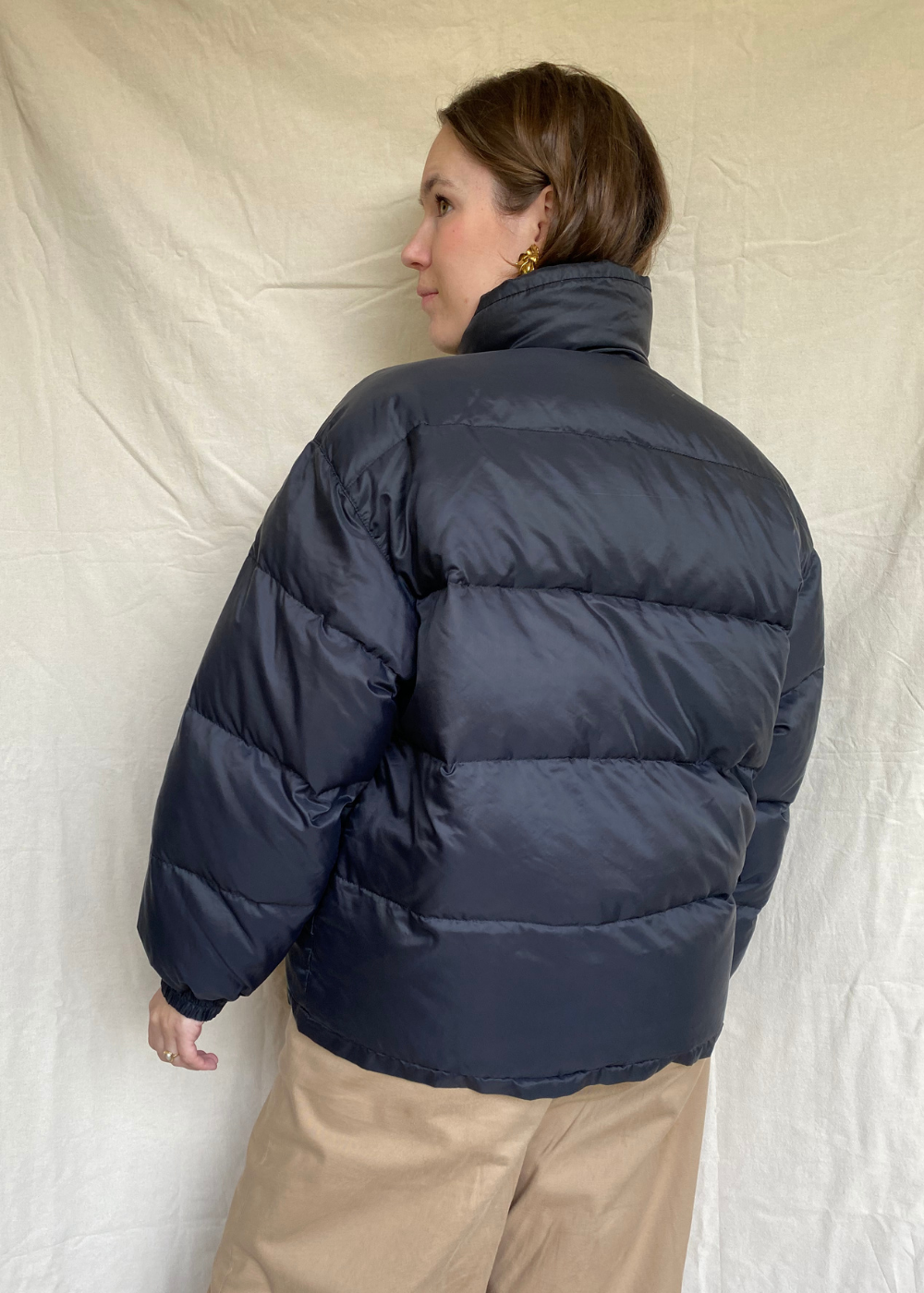Zwarte pufferjacket - maat M/L