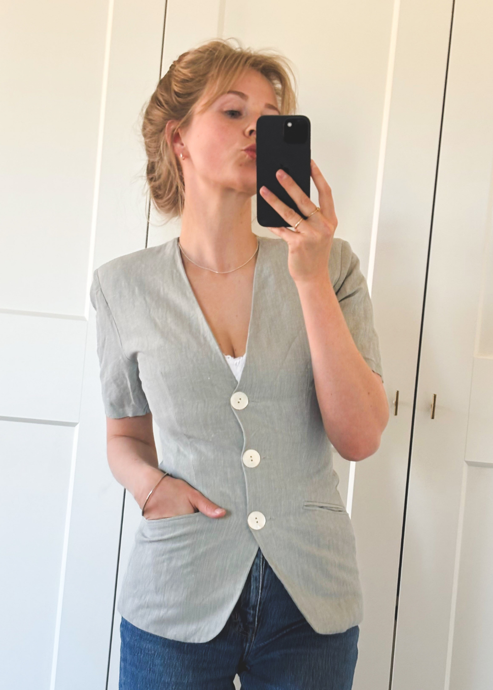 Mintgroene blazer - XXS/XS