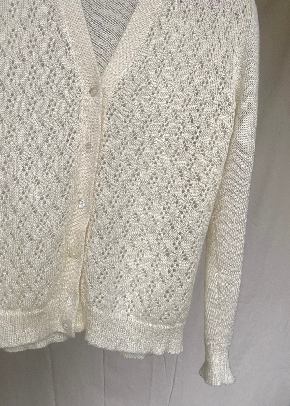 Crème-witte vestje - maat XS/S/M