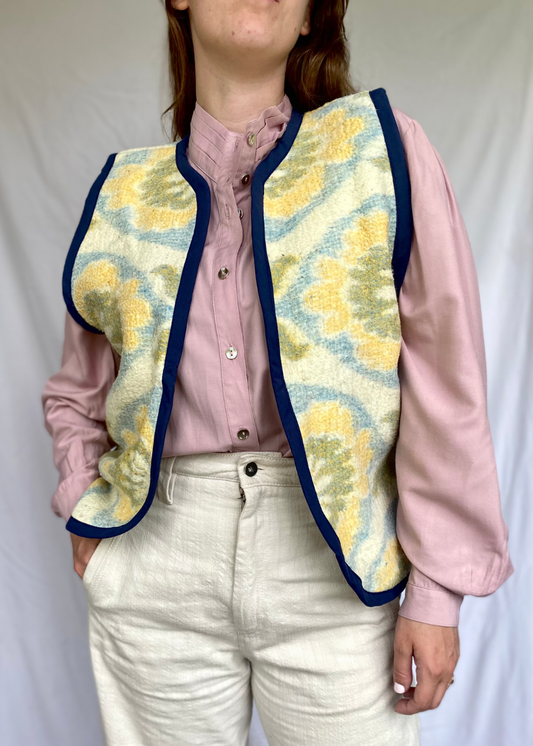 Handgemaakte wollen gilet - maat M tot XL