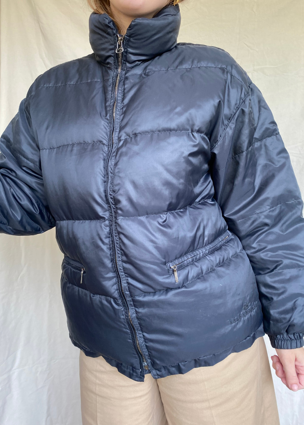 Zwarte pufferjacket - maat M/L