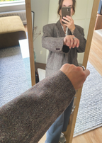 Bruin/grijze blazer - maat L/XL