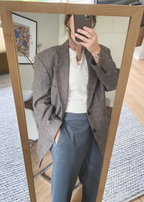 Bruin/grijze blazer - maat L/XL