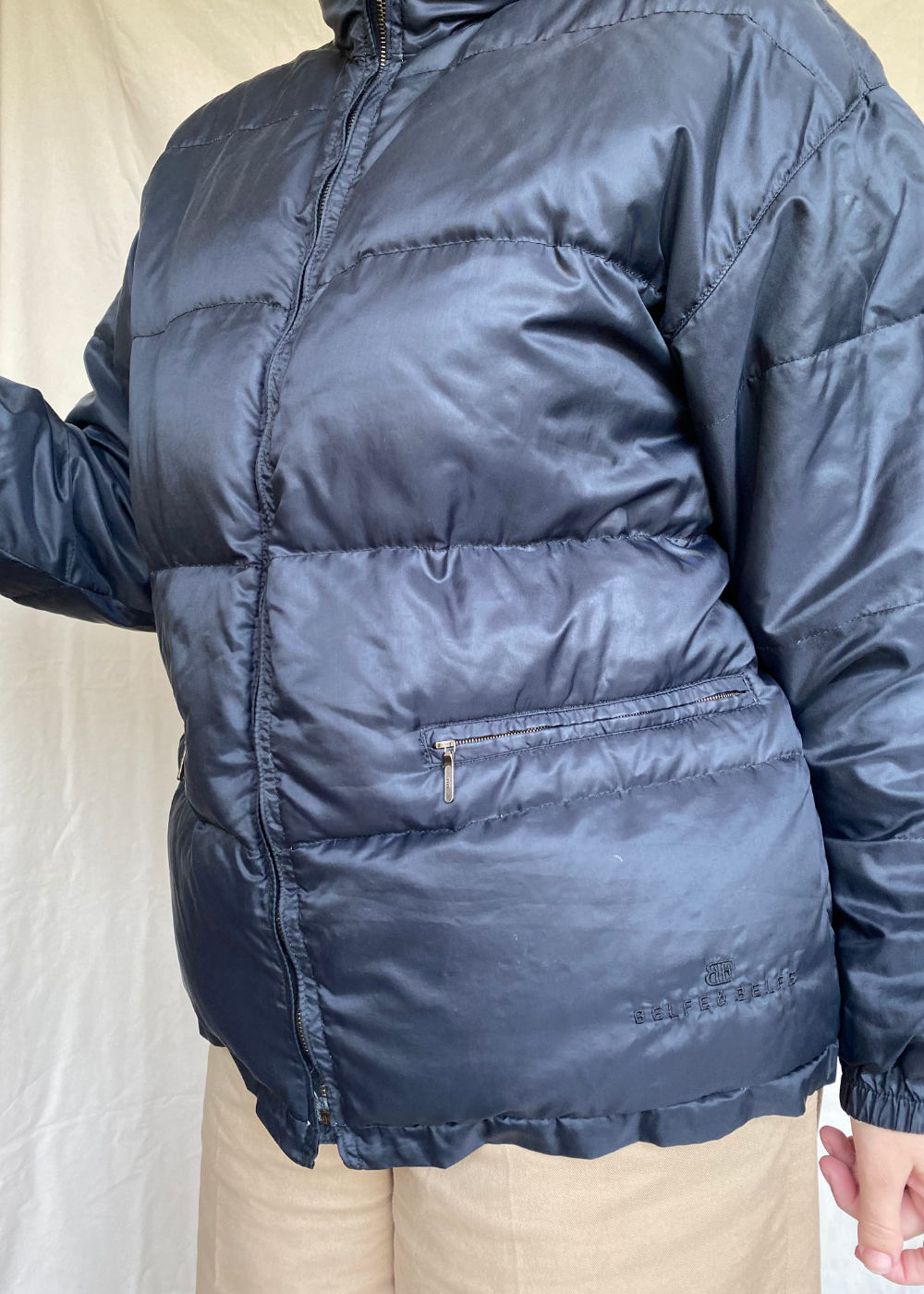 Zwarte pufferjacket - maat M/L