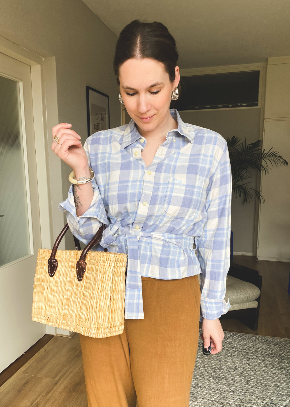Remade getailleerde blouse - maat M/L