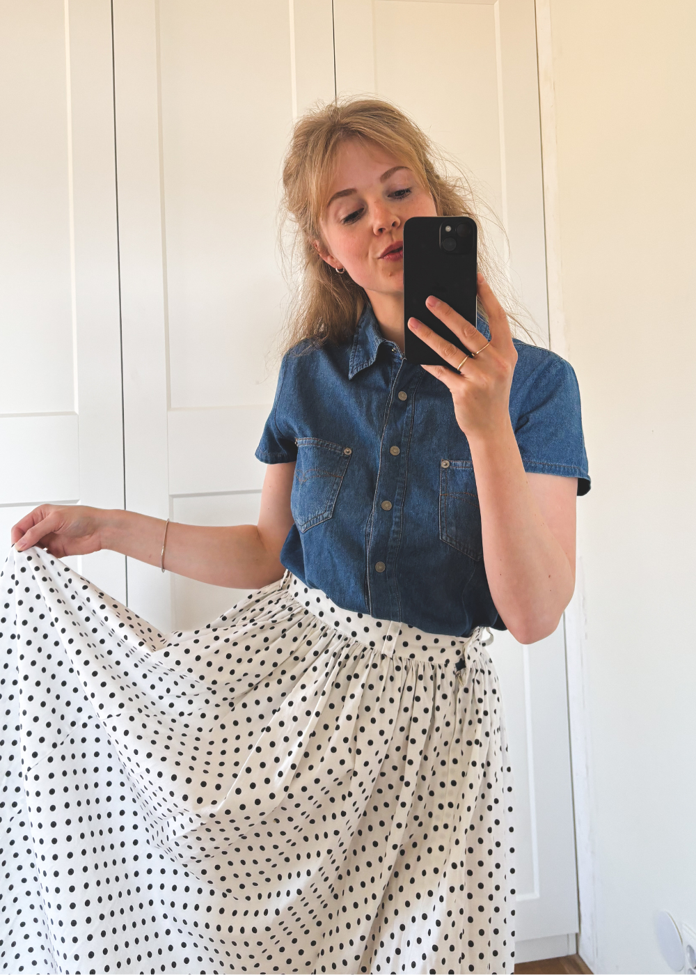 Spijkerstof blouse - S/M