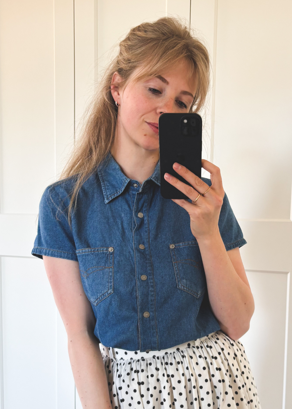 Spijkerstof blouse - S/M