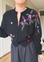 Zwart wol vest - maat M/L