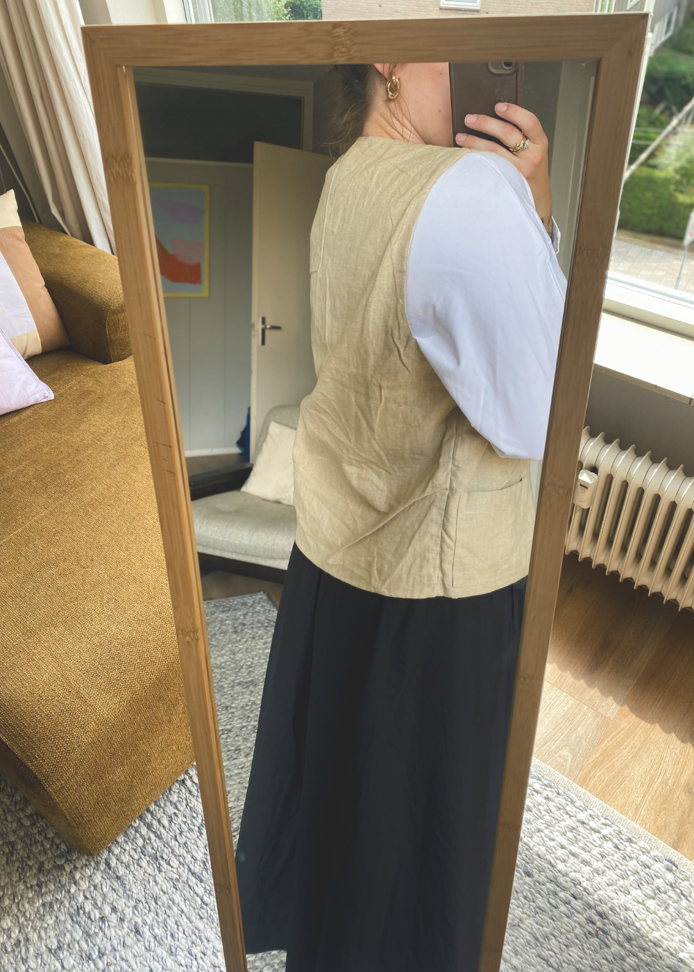 Beige gilet - maat L