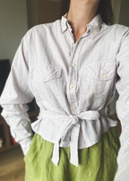 Remade geruiten blouse - maat L