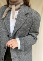 Grijze wollen blazer - maat L/XL
