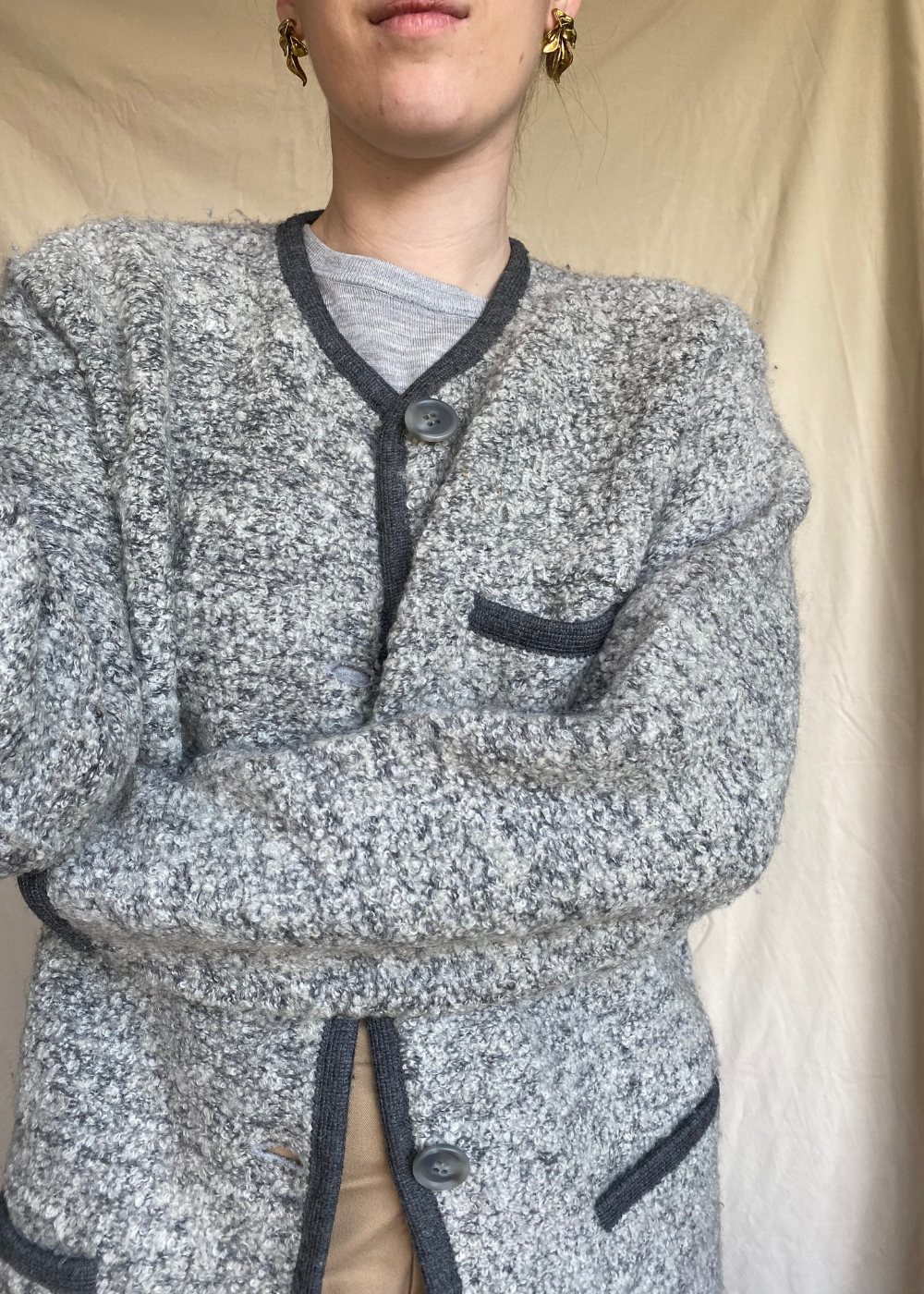 Wolblend jas/vest - maat M/L