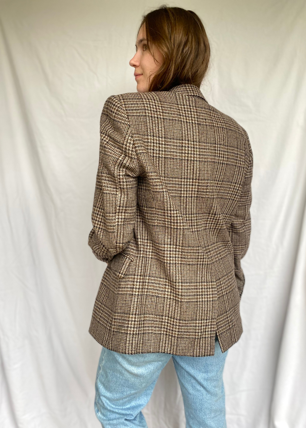 Geruiten dames blazer - maat L/XL