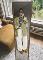 Pistache groene blazer - maat L/XL