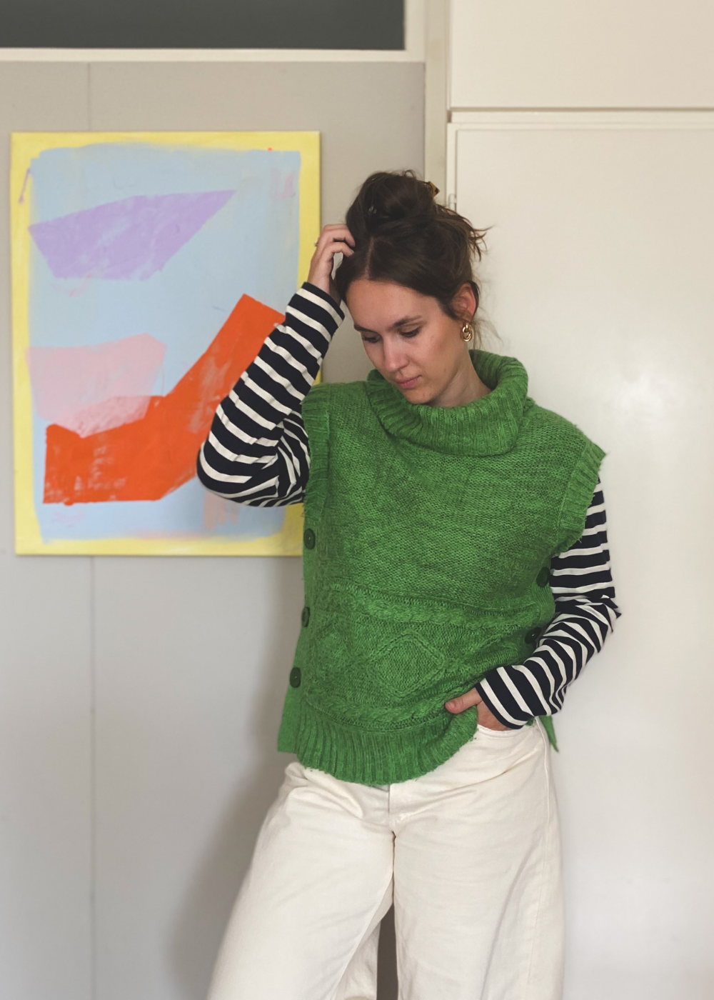 Groene spencer - maat S/M