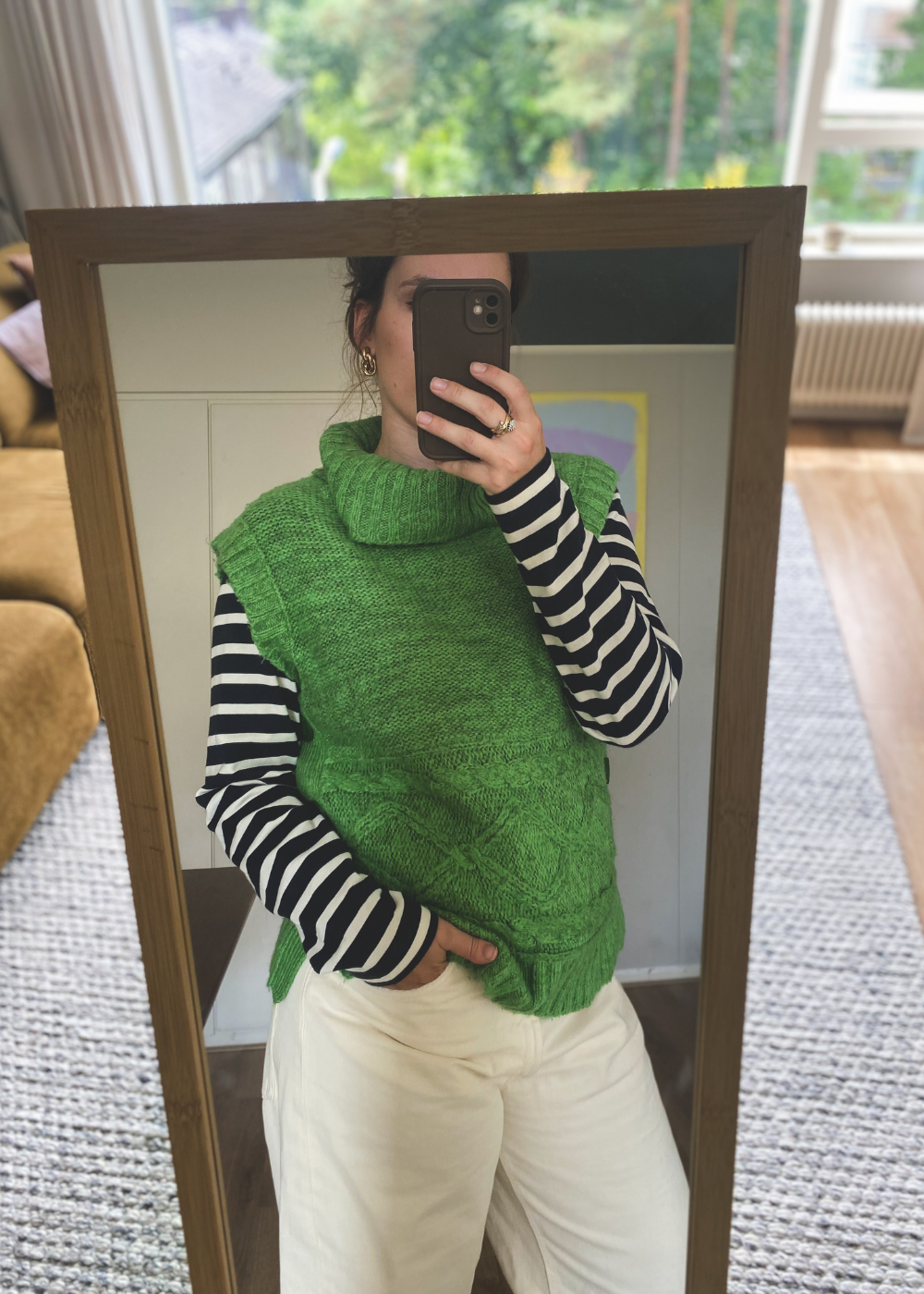 Groene spencer - maat S/M