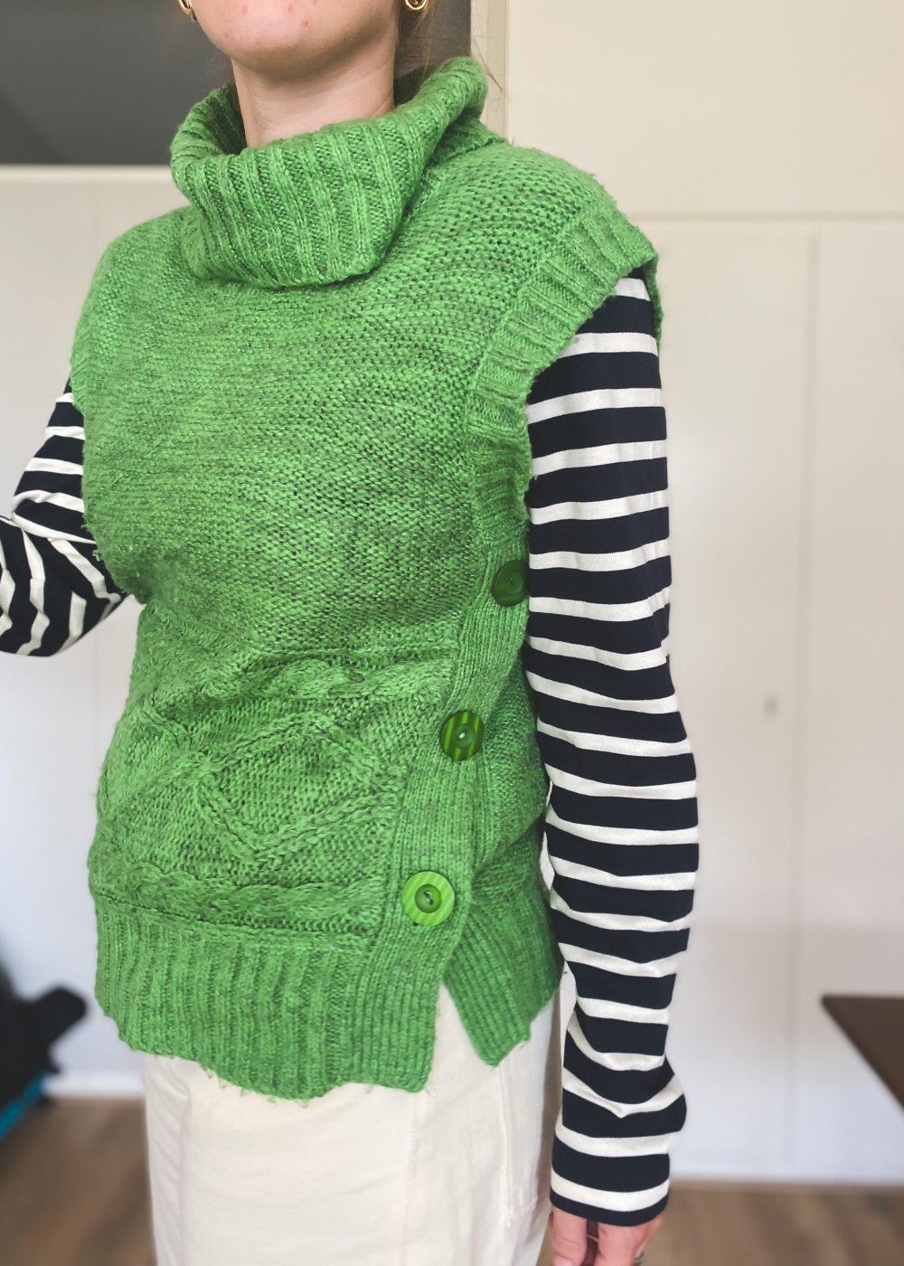 Groene spencer - maat S/M
