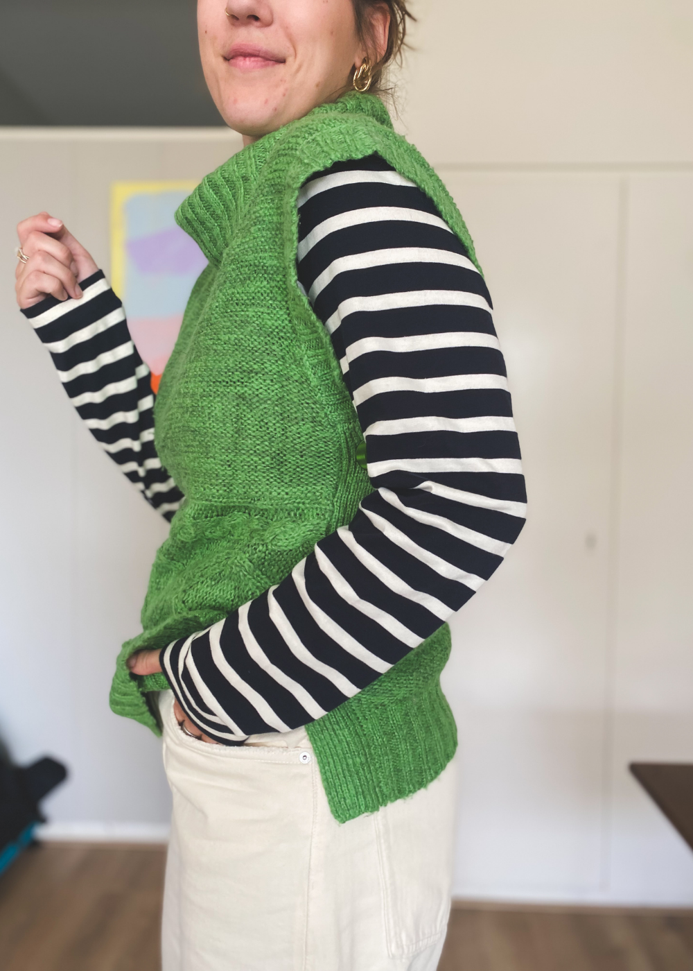 Groene spencer - maat S/M