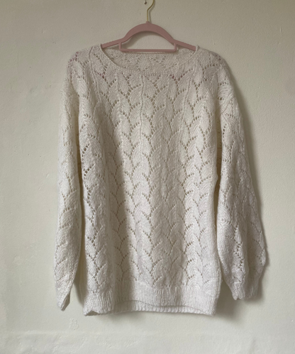Witte trui | m/l | Roos