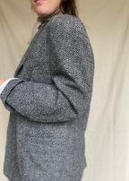 Grijze wollen blazer - maat L/XL