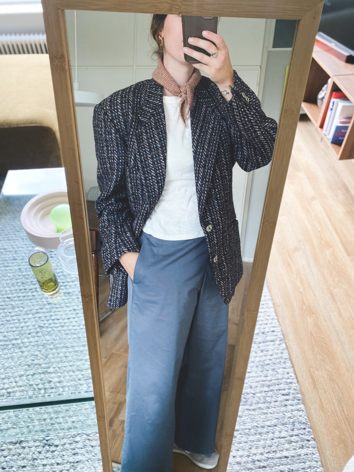 Tweed blazer - maat L/XL